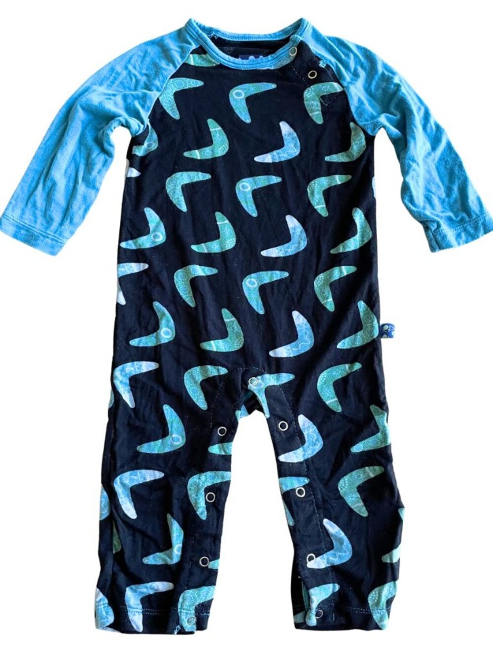 Entire Closet $5! KicKee Pants Bamboo Little Boys Print Coverall w/ Snaps
